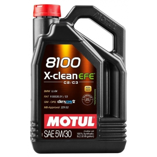 Масло моторное 5w30 5л MOTUL 8100 X-clean EFE син