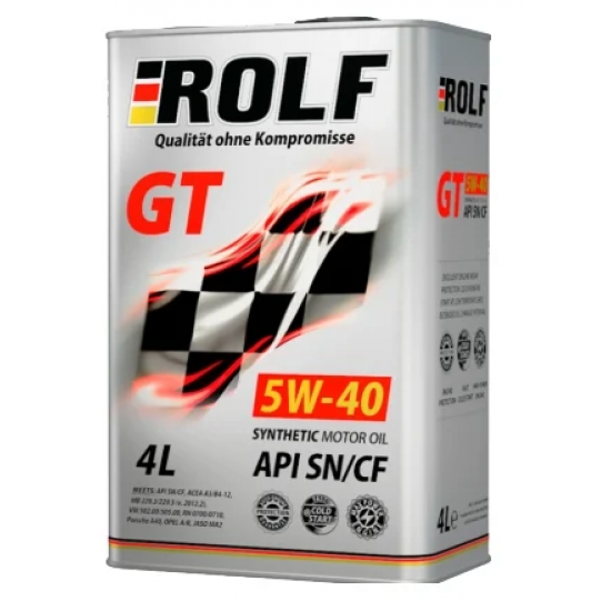Масло моторное 5w40 4л ROLF GT син