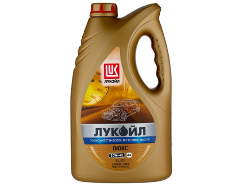 Масло моторное 10w40 4л Лукойл Люкс п/с